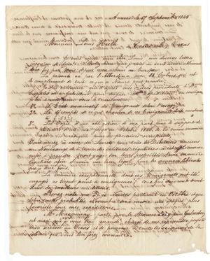 Primary view of object titled '[Letter from Henri Castro to Ferdinand Louis Huth, September 17, 1845]'.
