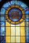 Primary view of [Stained Glass Window Pane of the Ten Commandments]