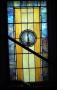 Photograph: [Stained Glass Window Pane of an Italian Sabbath Lamp]