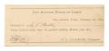 Primary view of [Receipt for $3 from L. Huth to the San Antonio Board of Trade for dues, January 1, 1874]