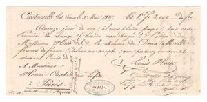 Primary view of object titled '[Two documents regarding finances, May 3, 1845 and May 3, 1846]'.