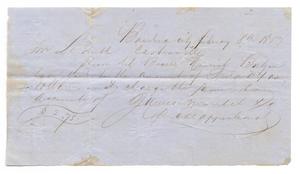 Primary view of object titled '[Letter to Ferdinand Louis Huth, February 8, 1857]'.
