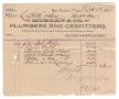 Text: [Receipt for $23.00 for pipe and other items, October 13, 1891]