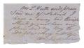 Letter: [Note from Charles de Montel to Louis Huth]