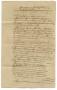 Primary view of [Document putting forth the agreement made between Henri Castro of Paris and Louis Huth, Sr. of Neufreystaedt, October 7, 1843]