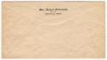 Primary view of [Envelope with return address]
