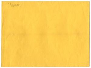Primary view of object titled '[Yellow Manila Envelope]'.