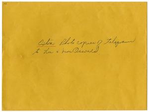 Primary view of object titled '[Envelope from Box 3, Folder 38]'.