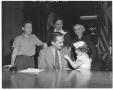 Photograph: [Governor Allan Shivers surrounded by two women, a young boy and youn…