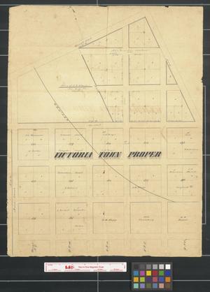 Primary view of object titled 'Victoria [Texas] town proper.'.