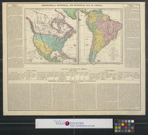 Primary view of object titled 'Geographical, historical, and statistical map of America.'.