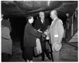 Photograph: Arnold Toynbee Shaking Hands with Unidentified Woman