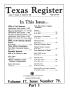 Thumbnail image of item number 1 in: 'Texas Register, Volume 17, Number 79, (Part I) Pages 7287-7364, October 20, 1992'.