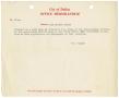 Primary view of [Memorandum - Lee Harvey Oswald Job Application, October 15, 1963]