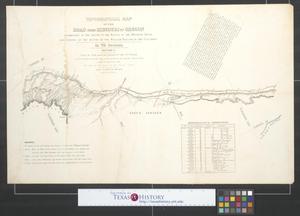 Primary view of object titled 'Topographical map of the road from Missouri to Oregon : commencing at the mouth of the Kansas in the Missouri River and ending at the mouth of the Wallah Wallah in the Columbia [Sheet 2].'.