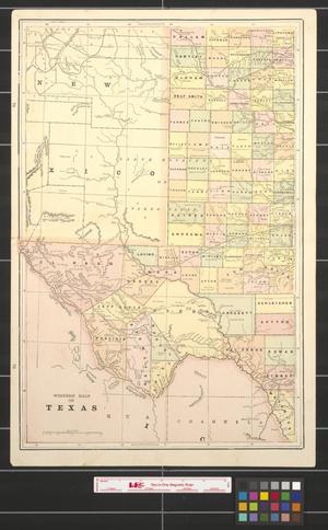 Primary view of object titled 'Western half of Texas.'.