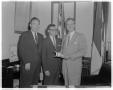 Photograph: William Montgomery, William Smythe, Governor John Connally