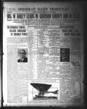 Primary view of object titled 'Sherman Daily Democrat (Sherman, Tex.), Vol. 39, Ed. 1 Sunday, July 25, 1920'.