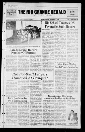 Primary view of object titled 'The Rio Grande Herald (Rio Grande City, Tex.), No. 6, Ed. 1 Thursday, December 17, 1987'.