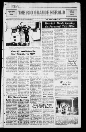 Primary view of object titled 'The Rio Grande Herald (Rio Grande City, Tex.), No. 44, Ed. 1 Thursday, September 8, 1988'.