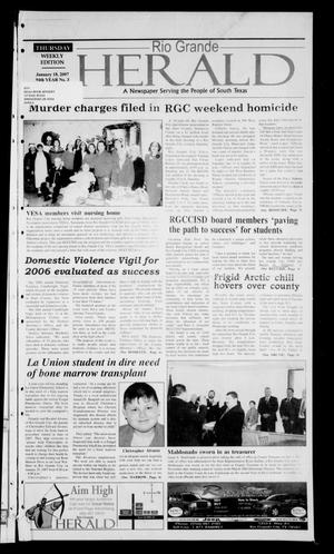 Primary view of Rio Grande Herald (Rio Grande City, Tex.), Vol. 94, No. 3, Ed. 1 Thursday, January 18, 2007