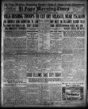 Primary view of object titled 'El Paso Morning Times (El Paso, Tex.), Vol. 34TH YEAR, Ed. 1, Saturday, December 20, 1913'.