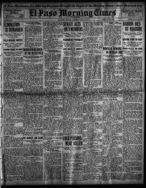 Primary view of object titled 'El Paso Morning Times (El Paso, Tex.), Vol. 34TH YEAR, Ed. 1, Tuesday, July 7, 1914'.