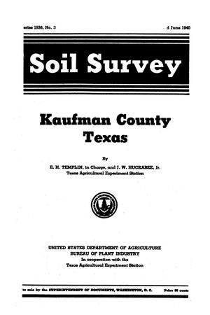 Primary view of object titled 'Soil survey, Kaufman County, Texas'.