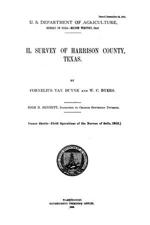 Primary view of object titled 'Soil survey of Harrison County, Texas'.