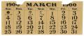 Text: [Calendar Page for March 1900]