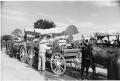 Thumbnail image of item number 1 in: 'Texas Sesquicentennial Wagon Train on Its Way from Gainesville to Whitesboro'.
