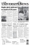 Newspaper: The University News (Irving, Tex.), Vol. 33, No. 18, Ed. 1 Wednesday,…
