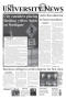 Newspaper: The University News (Irving, Tex.), Vol. 34, No. 12, Ed. 1 Wednesday,…
