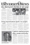 Primary view of The University News (Irving, Tex.), Vol. 34, No. 23, Ed. 1 Wednesday, April 27, 2005