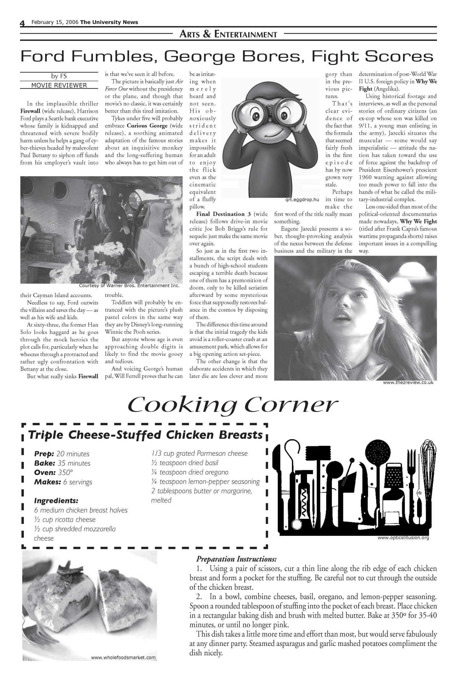 The University News (Irving, Tex.), Vol. 35, No. 16, Ed. 1 Wednesday, February 15, 2006
                                                
                                                    [Sequence #]: 4 of 11
                                                