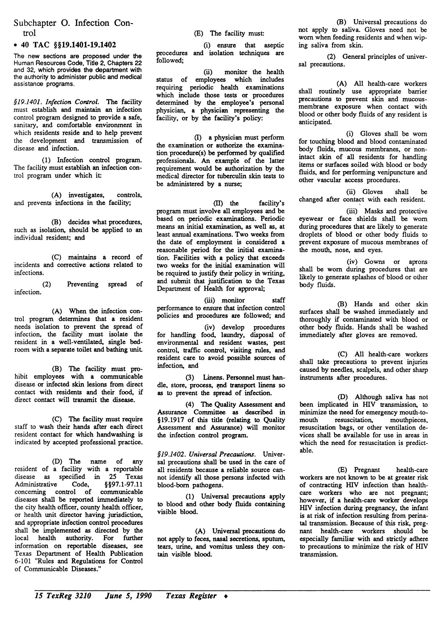 Texas Register, Volume 15, Number 42, (Volume II)Pages 3121-3269, June 5, 1990
                                                
                                                    3210
                                                