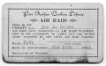 Photograph: [Port Arthur Civilian Defense Card]