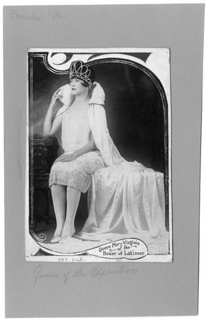 Primary view of object titled '[Seated Woman in Parade]'.