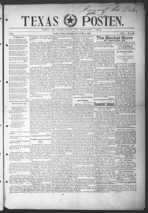 Primary view of object titled 'Texas Posten (Austin, Tex.), Vol. 1, No. 48, Ed. 1 Friday, March 12, 1897'.