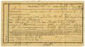 Primary view of [Receipt for a headstone, September 10, 1903]