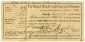 Primary view of [Receipt for life insuracne, 1907]