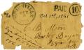 Primary view of [Envelope from Ziza Moore and Family to Charles B. Moore, October 1, 1861]