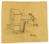 Thumbnail image of item number 2 in: '[Sketch from Birdie McGee to Linnet Moore]'.