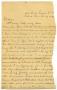 Letter: [Letter from Travis Winham to Charles B. Moore, November 12, 1892]