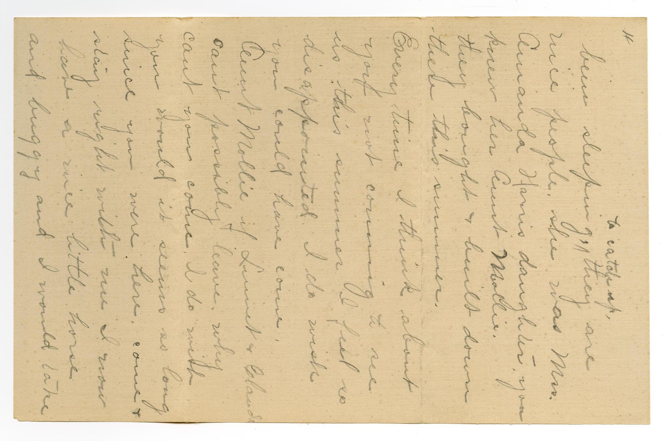 [Letter from Birdie McKinley to Mary Moore, Claude and Linnet White, September 9, 1907]
                                                
                                                    [Sequence #]: 4 of 14
                                                