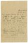 Letter: [Letter to Linnet White, April 3, 1911]