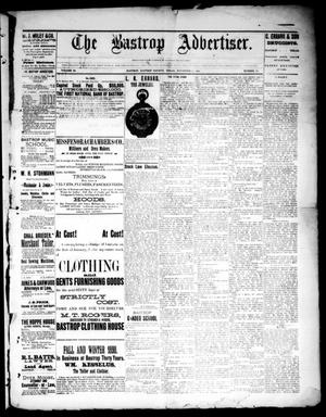 Primary view of object titled 'The Bastrop Advertiser (Bastrop, Tex.), Vol. 33, No. 44, Ed. 1 Saturday, November 29, 1890'.