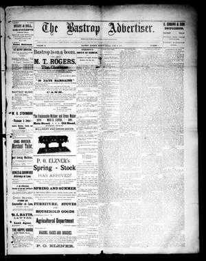 Primary view of object titled 'The Bastrop Advertiser (Bastrop, Tex.), Vol. 34, No. 21, Ed. 1 Saturday, June 27, 1891'.