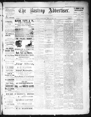 Primary view of object titled 'The Bastrop Advertiser (Bastrop, Tex.), Vol. 34, No. 49, Ed. 1 Saturday, January 16, 1892'.