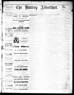 Primary view of object titled 'The Bastrop Advertiser (Bastrop, Tex.), Vol. 34, No. 25, Ed. 1 Saturday, July 30, 1892'.